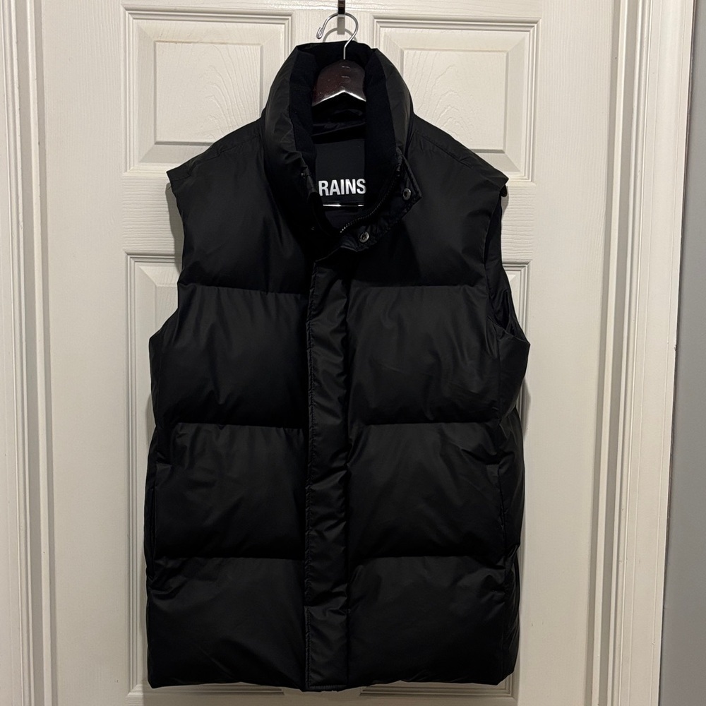 Rains Boxy Puffer vest black thermor
